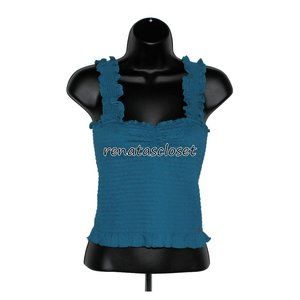 Roxy Women's Sunday Mind Smocked Strappy Top NWT
